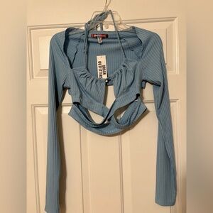 Urban Outfitters Light Blue crop top
